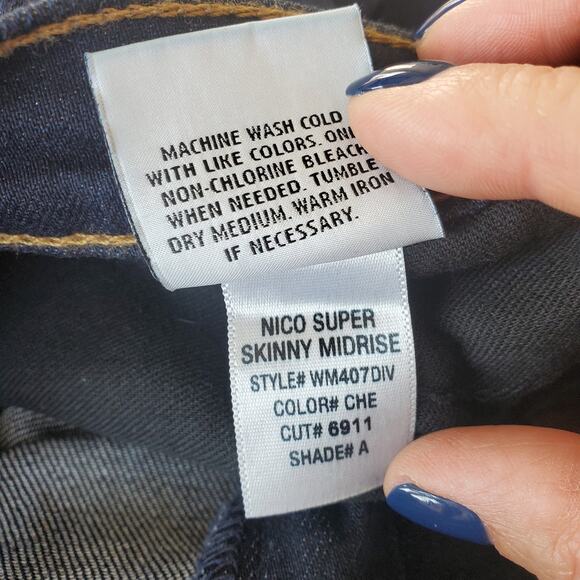 Hudson Nico Super Skinny Mid Rise Jeans Size 25 EUC - Picture 10 of 10